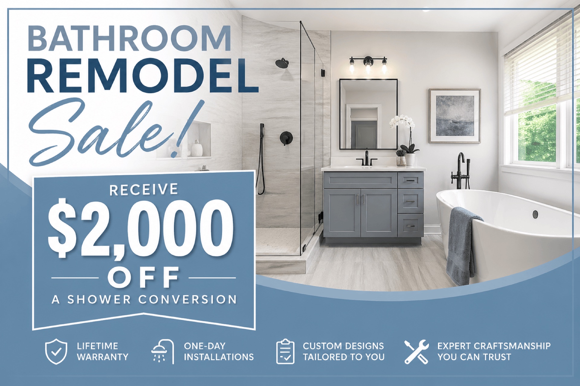 30% Off Bathroom Remodel Spring Sale in Northville
