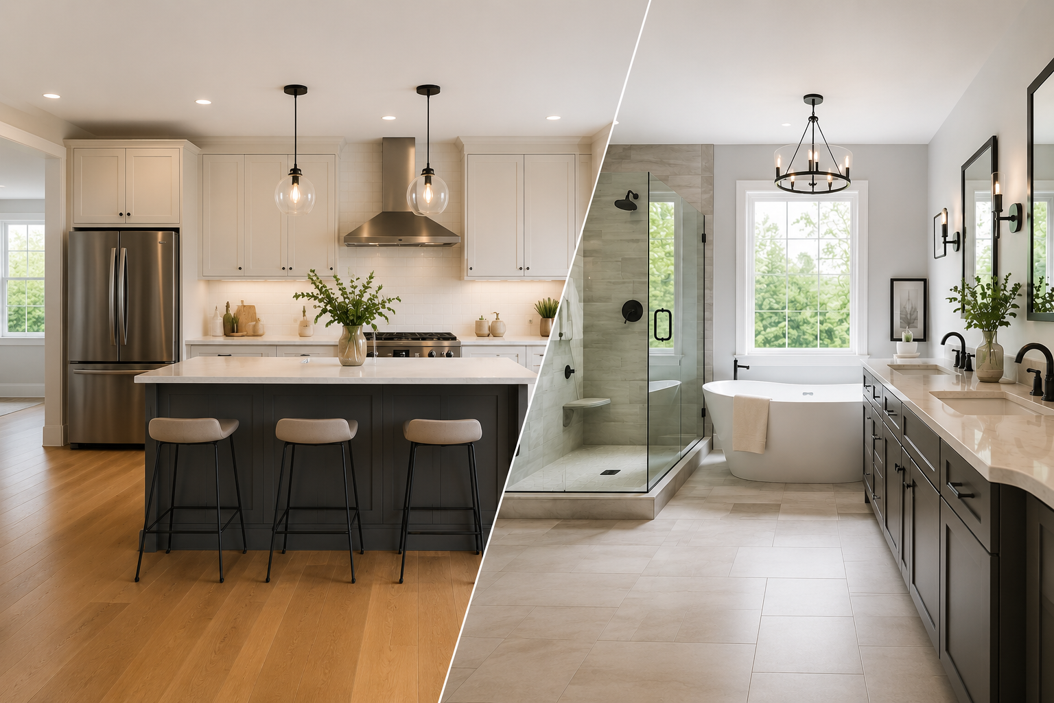 Bathroom remodeling project by Streamline Home Improvement, serving Royal Oak, MI