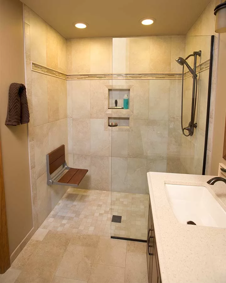 Senior Walk In Shower Bath Remodeler Grosse Pointe Michigan